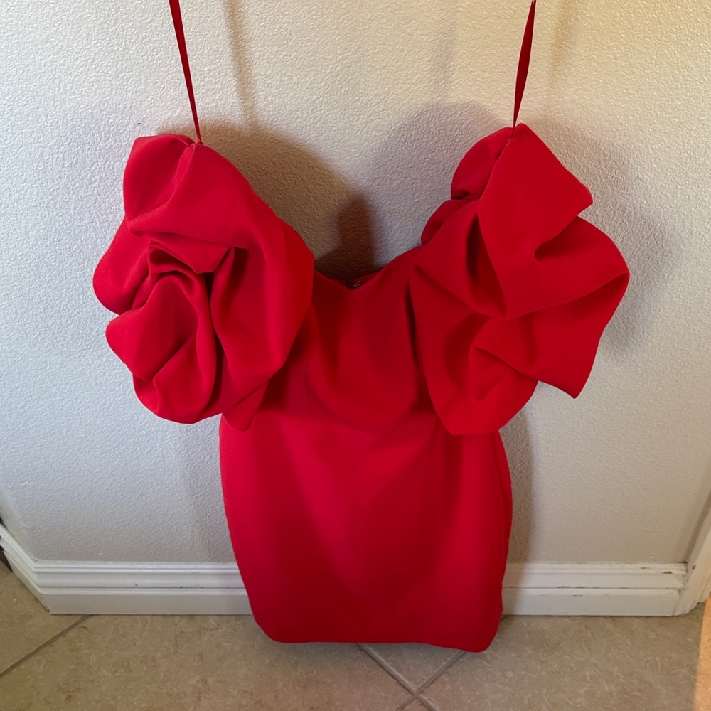 BCBGMaxAzria Scarlet Ruffle dress